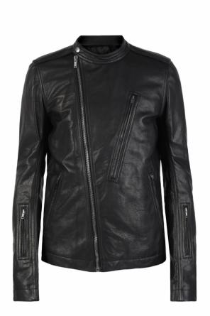 Band collar leather jacket, zdjęcie 1 Band collar leather jacket od Rick Owens